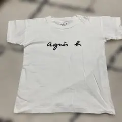 agnes b. ENFANT ロゴTシャツ ホワイト　美品！のサムネイル
