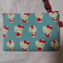 新品　未使用　サンリオ　キティちゃん　ポーチ　グリーン
