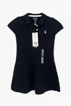 タグ付きPolo Ralph Lauren ネイビー半袖ワンピース 100