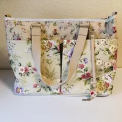 美品　ローラアシュレイ　LAURA ASHLEY　トートバッグ　2way　花柄