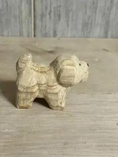 木製ビーグル犬型置物