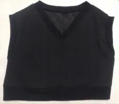 黒 Vネック ベスト