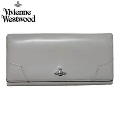 Vivienne Westwood ベージュ レザー ロングウォレット