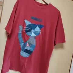 Abercrombie & Fitch (アバクロ)古着リメイク猫T メンズL