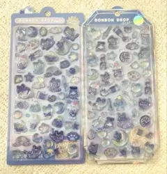 正規品 クーリア ボンボンドロップシール よるねこ ねこ シャーベット ブルー