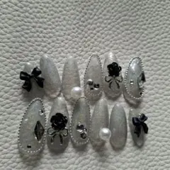 シルバー ネイルチップセット