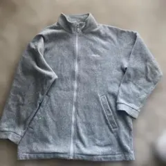 エレッセ　グレー フリースジャケット フルジップ