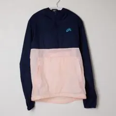 NIKE SB パッカブル アノラックジャケット ネイビー×ピンク S