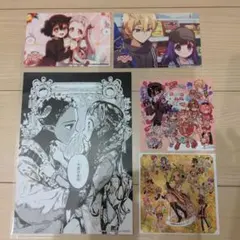 アニメキャラクター ポストカード 5枚セット