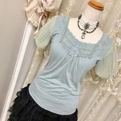 axes femme ドット柄グリーンPO Y2K coquette 森ガール - メルカリ