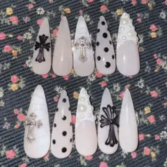 ネイルチップ y2k フェアリーグランジ 地雷 ギャル シズニルック ワンホン