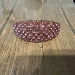 ピンク ストーン ヘアバレッタ