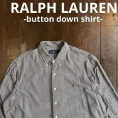 大人気！！【Ralph Lauren ラルフローレン】長袖チェックシャツ XL