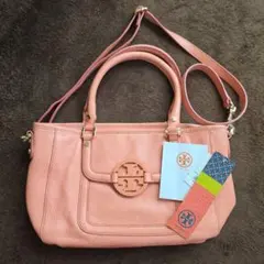 【土日限定お値引き】TORY BURCH 2way ショルダーバッグ ピンクのサムネイル