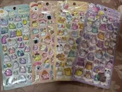 キャラクター シール　ご褒美シール　　ぷっくりシール　立体シール