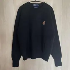 Polo by Ralph Lauren ラムウールセーター ワンポイントニット