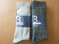 メンズ　ソックス　25～27㎝　3足組　2セット
