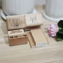 木製スタンプ ７点セット