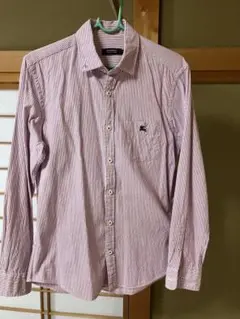 BURBERRY BLACK LABEL バーバリー ピンク　ストライプ 長袖