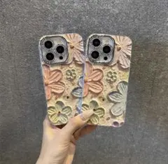 MYCASE 花柄スマホケース iPhone14Pro