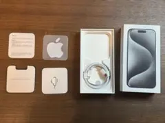 iPhone 15 pro ナチュラルチタニウム 箱と付属品