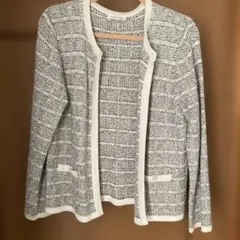 CLOSSHI ストライプ柄カーディガン LLサイズ