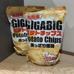 GIGABIG ポテトチップス あっさり塩味 500g - メルカリ