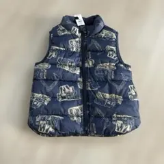 Gap 中綿ベスト　車柄　105cm