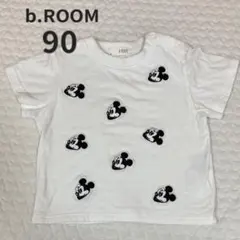 値下げ　ビールーム　ミッキー　90 半袖　ワッペン　Tシャツ　ベビー　キッズのサムネイル