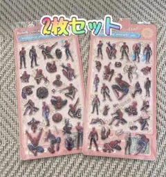 プクプクシール　スパイダーマン2枚セット