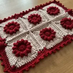 グラニースクエア かぎ針編み 手編み マルチカバー