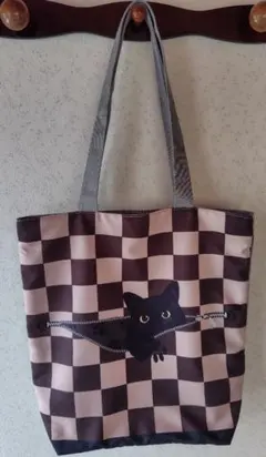 黒猫デザイン トートバッグ