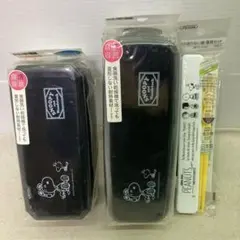 【未使用★サイズ2種＋箸】スヌーピー　PEANUTS　ランチボックス　弁当箱　E