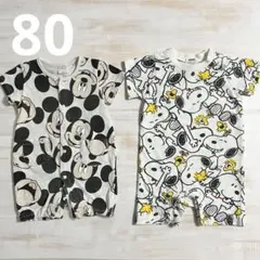 西松屋 半袖ロンパース 80 2点セット