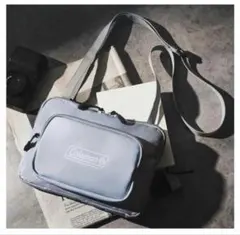Coleman ショルダーバッグ 2層式 グレー