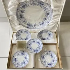 新品未使用！ナルミ　大皿1枚&小皿5枚　セット　ナルミボーンチャイナ