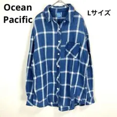 Ocean Pacific ネルシャツ オンブレチェックL オーバーサイズのサムネイル