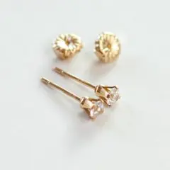 CZダイヤ・ピアス　14KGF