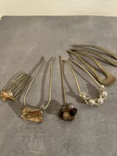 ヘアアクセサリー まとめ売り U字かんざし U字ピン コーム ヘアスティック