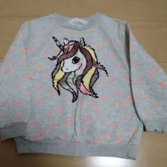 H&M ユニコーンプリント トレーナー 110/116