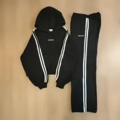 【LTXC】裏起毛パーカロングパンツセット　Lサイズ（160）