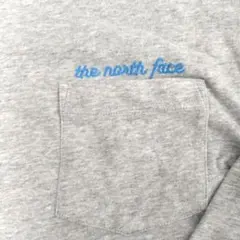 ザ・ノース・フェイス グレー XL ロンT 長袖　ロゴ入り
