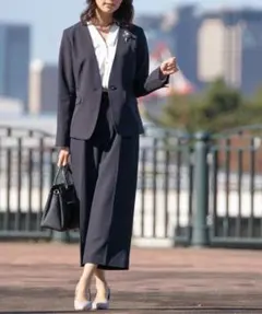 即発送　Honeys クロップドストレートパンツ オフィスカジュアル