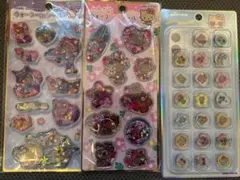 正規品サンリオ　ウォーターインシール　 おはじきシール 日焼けキティ