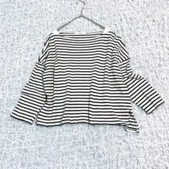 【chocol raffine robe】カットソー ボーダー柄 カジュアル 綿