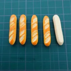 ミニチュア デコパーツ バゲット 5個セット