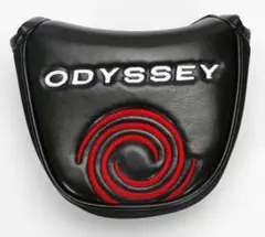 ODYSSEY パター用ヘッドカバー 黒赤