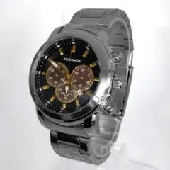TECHNOS テクノス 0S20.EB 黒文字盤 QZ クロノグラフ　稼働品のサムネイル