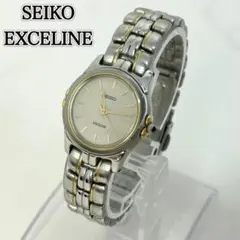 【稼働】 SEIKO EXCELINE 2J31-001A コンビ 腕時計