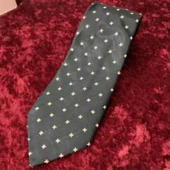 PRADA プラダ 小紋柄 刺繍 総柄 シルクネクタイ